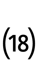 Parenthesized Number Eighteen symbol png image