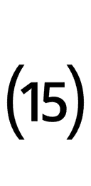 Parenthesized Number Fifteen symbol png image