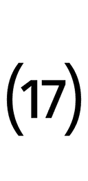 Parenthesized Number Seventeen symbol png image