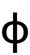 Phi symbol png image