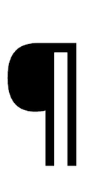 Pilcrow Sign symbol png image