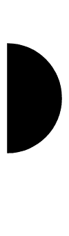 Right Half Black Circle symbol png image