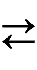 Rightwards Arrow Over Leftwards Arrow symbol png image
