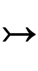 Rightwards Arrow with Tail symbol png image