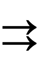 Rightwards Paired Arrows symbol png image
