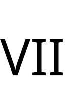 Roman Numeral Seven symbol png image