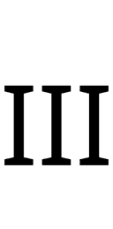 Roman Numeral Three symbol png image