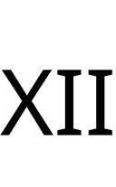 Roman Numeral Twelve symbol png image