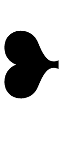 Rotated Heavy Black Heart Bullet symbol png image