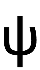 Small Psi symbol png image