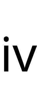 Small Roman Numeral Four symbol png image