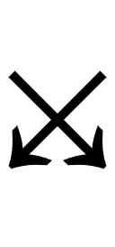 South East Arrow and South West Arrow symbol png image