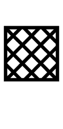 Square with Diagonal Crosshatch Fill symbol png image