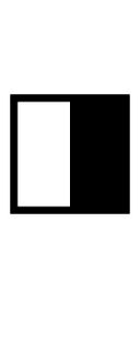 Square with Right Half Black symbol png image