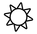 Sun symbol png image
