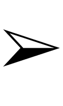 Three-D Top-Lighted Rightwards Arrowhead symbol png image