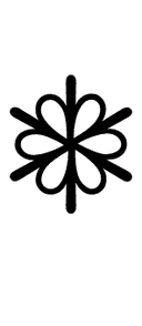 Tight Trifoliate Snowflake symbol png image