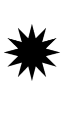 Twelve Pointed Star symbol png image