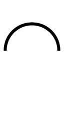 Upper Half Circle symbol png image