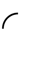 Upper Left Quadrant Circular Arc symbol png image
