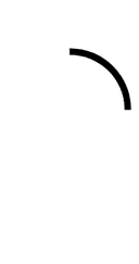 Upper Right Quadrant Circular Arc symbol png image