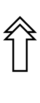 Upwards White Double Arrow symbol png image