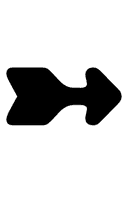 Wedge-Tailed Rightwards Arrow symbol png image