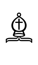 White Chess Bishop symbol png image