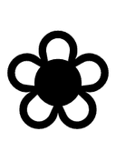 White Florette symbol png image