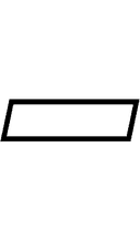 White Parallelogram symbol png image