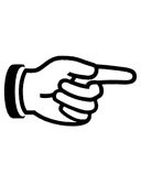 White Right Pointing Index symbol png image