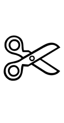 White Scissors symbol png image