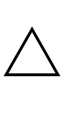 White Up-Pointing Triangle symbol png image