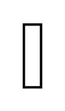 White Vertical Rectangle symbol png image