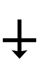 APL Functional Symbol Downwards Vane symbol png image