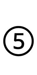 Circled Digit Five symbol png image