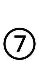 Circled Digit Seven symbol png image