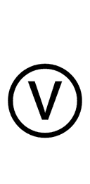 Circled Latin Capital Letter V symbol png image