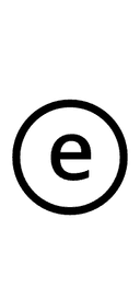 Circled Latin Small Letter E symbol png image