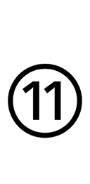 Circled Number Eleven symbol png image