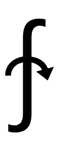 Clockwise Integral symbol png image