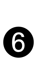 Dingbat Negative Circled Sans-Serif Digit Six symbol png image