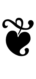 Floral Heart symbol png image