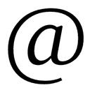 Fullwidth Commercial At symbol png image