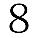 Fullwidth Digit Eight symbol png image