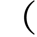 Fullwidth Left Parenthesis symbol png image