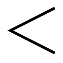 Fullwidth Less-Than Sign symbol png image