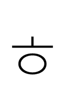 Hangul Letter Hieuh symbol png image