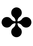 Heavy Four Balloon-Spoked Asterisk symbol png image