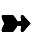 Heavy Wedge-Tailed Rightwards Arrow symbol png image